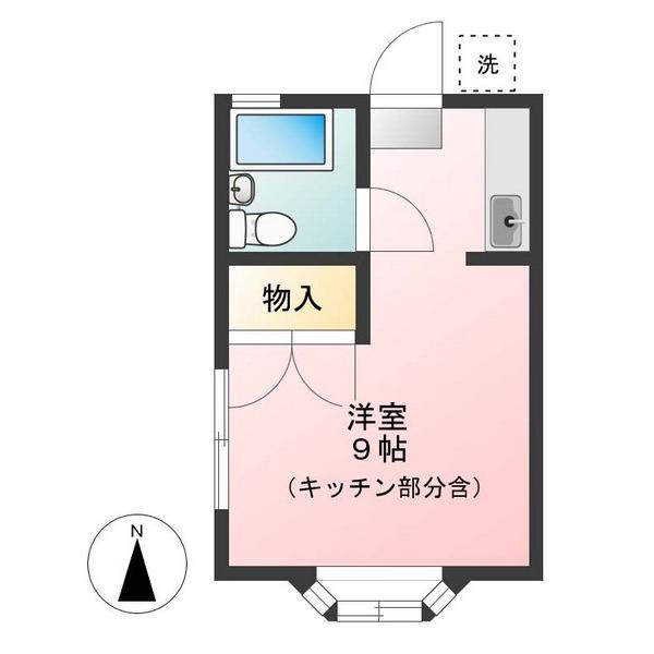 エクセレント(ワンルーム/1階)の間取り写真
