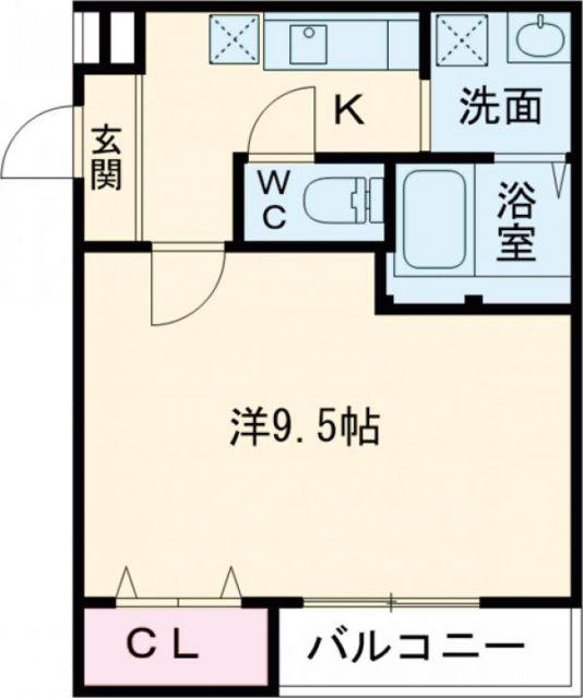 フジパレス堺浅香II番館(1K/3階)の間取り写真