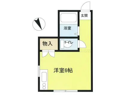 ハイムペタルマ(1K/2階)の間取り写真