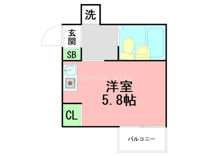 プレステージ新沢II(ワンルーム/2階)の間取り写真