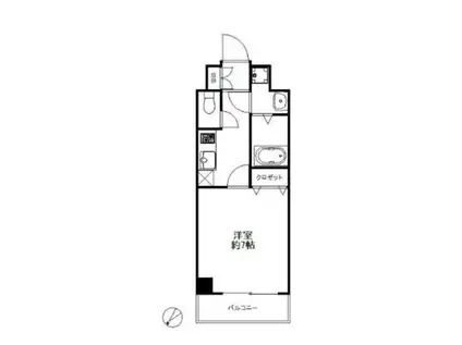 スワンズ新神戸ウィータ(1K/8階)の間取り写真