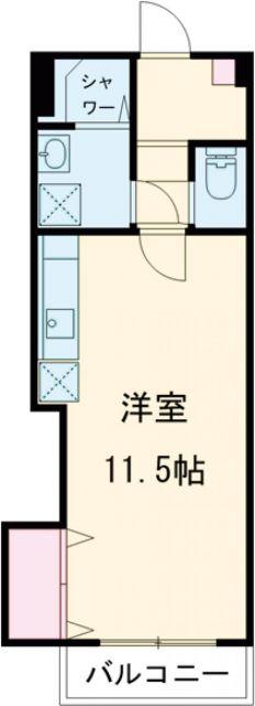 三協ビル(ワンルーム/5階)の間取り写真