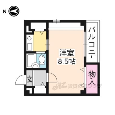 CASA DE LUNA(1K/3階)の間取り写真