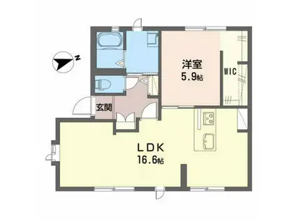 クレール池田(1LDK/1階)の間取り写真