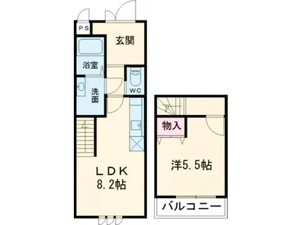 スリーハーブズ狭山I番館(1LDK/1階)の間取り写真