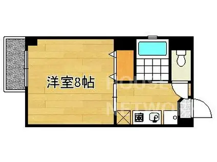 三宅ビル(1K/5階)の間取り写真