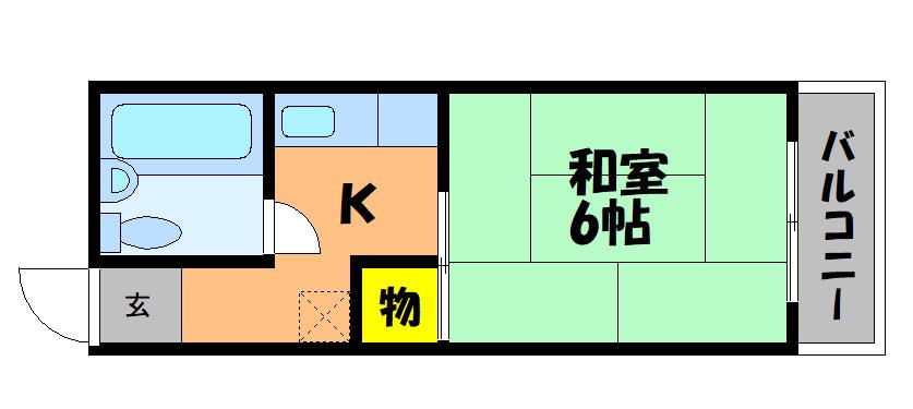 レジデンス・アザレア(1K/5階)の間取り写真