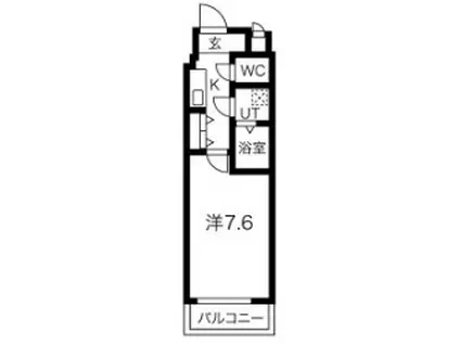 サムティ中之島公園南(1K/5階)の間取り写真