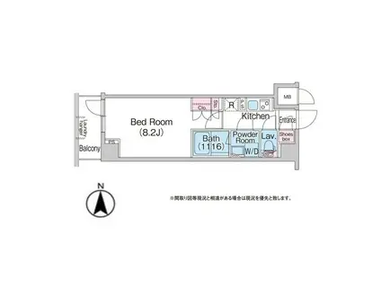 コンフォリア成増(1K/6階)の間取り写真