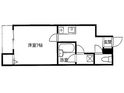 アメニティーシャテロ(1K/3階)の間取り写真