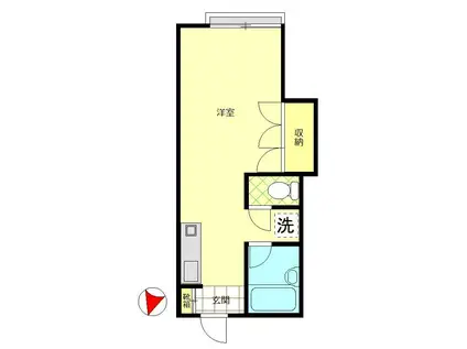 メゾンドール久美(ワンルーム/1階)の間取り写真