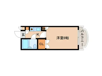 OAK MANSION おおみや(1K/3階)の間取り写真