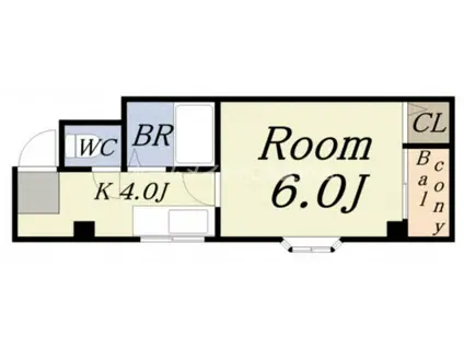 フォルトゥーナM(1K/2階)の間取り写真