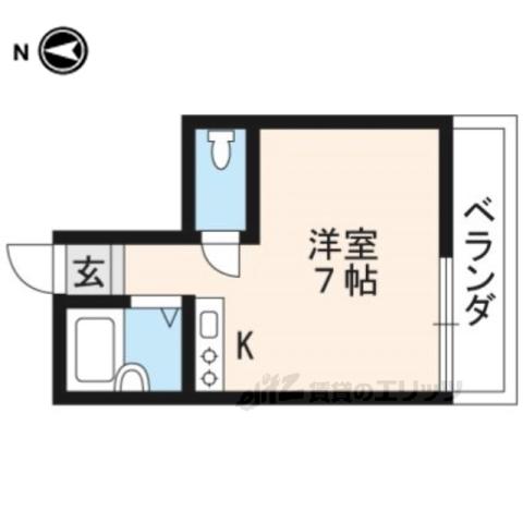 メゾンワイズ(1K/4階)の間取り写真