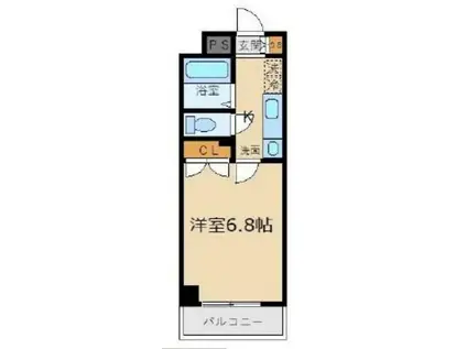 サンパラッツオ参番館 弊社管理物件(1K/2階)の間取り写真