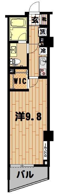 GRACE COURT MEGURO(1K/6階)の間取り写真