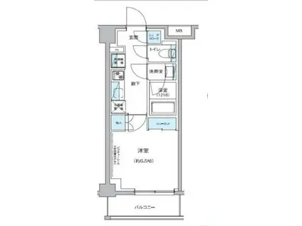 グランエール駒込(1K/2階)の間取り写真
