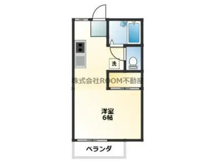 クレストコート A棟(1K/1階)の間取り写真