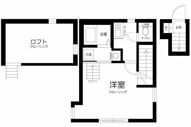 ヴィエント仲六郷(1K/2階)の間取り写真
