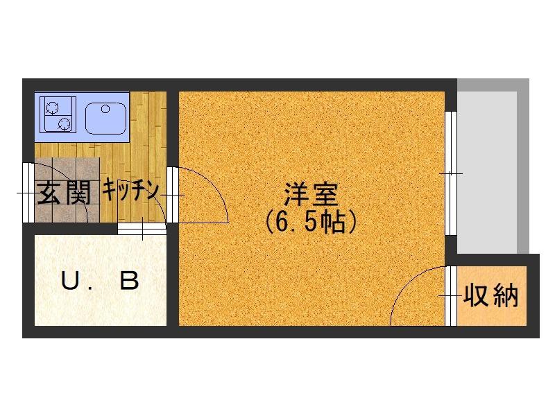プレアール古川橋IV(1K/3階)の間取り写真