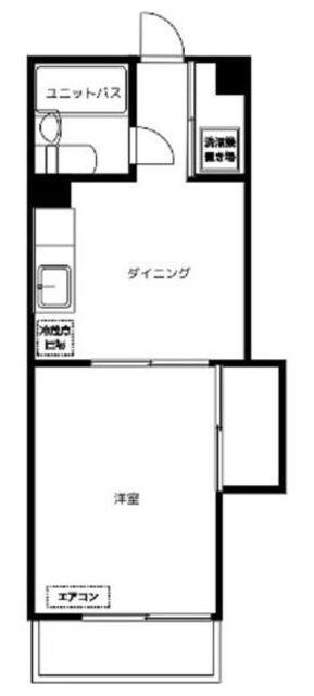 アストラル上落合(1DK/1階)の間取り写真