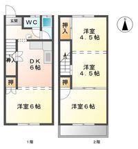 新神戸コーポ(4DK/1階)の間取り写真