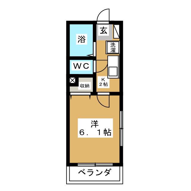 CASA MAYU(1K/3階)の間取り写真