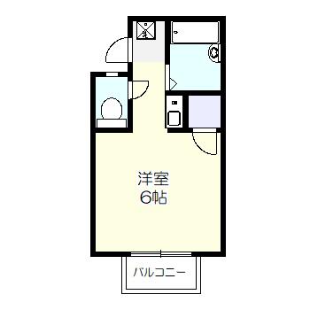 メゾンZ(ワンルーム/2階)の間取り写真