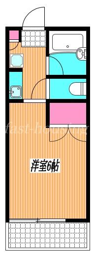 小金井パークサイドA(1K/1階)の間取り写真