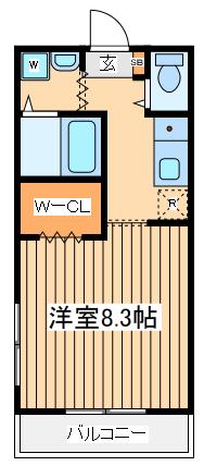 パークアベニューイトウ3(1K/3階)の間取り写真