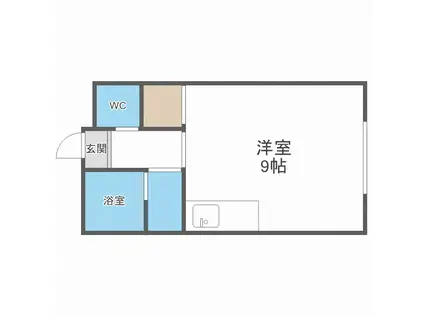 ノースイレブン(ワンルーム/3階)の間取り写真