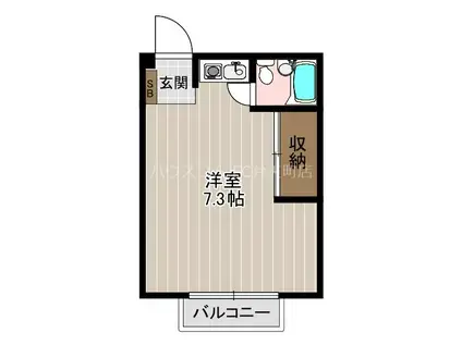 やまさコート弁天町(ワンルーム/3階)の間取り写真
