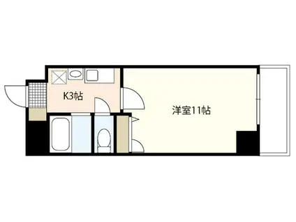 十日市森野ビル(1K/3階)の間取り写真