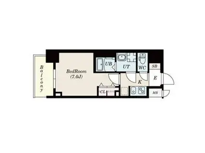 S-RESIDENCE名駅ノース色々乗ります申込から早期契(1K/5階)の間取り写真