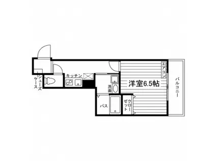 BEL ARIA川口(1K/5階)の間取り写真