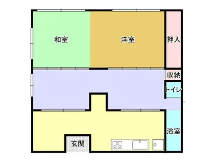 幸福アパート(3DK/1階)の間取り写真
