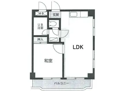マインドハウス オズ 1(1LDK/2階)の間取り写真