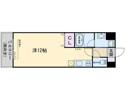 コージーコート(ワンルーム/3階)の間取り写真