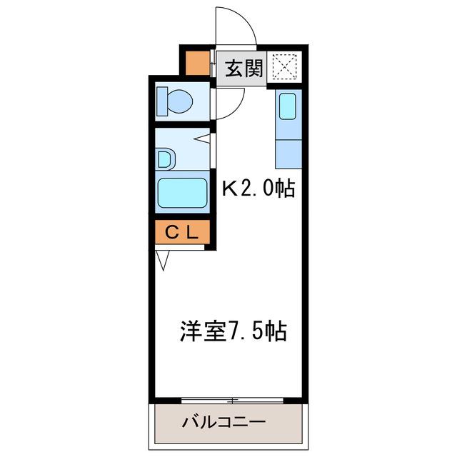 サンパレスN18(1K/4階)の間取り写真