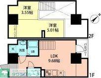 MODERN PALAZZO天神東グランM(1LDK/5階)の間取り写真