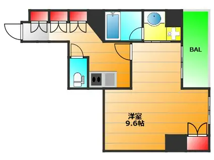 モンテノーム南堀江(1K/8階)の間取り写真