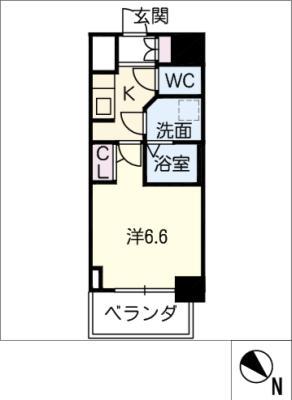 CK-RESIDENCE野並駅前(1K/10階)の間取り写真