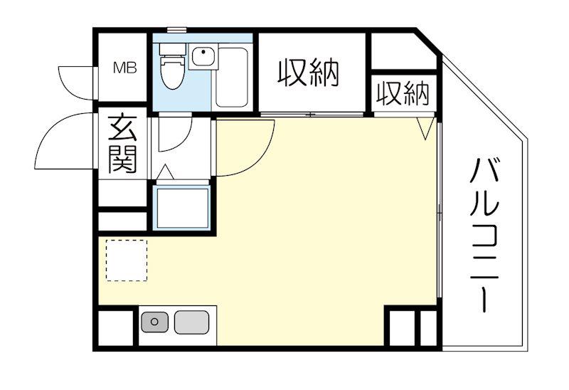 早稲田ファースト(ワンルーム/5階)の間取り写真