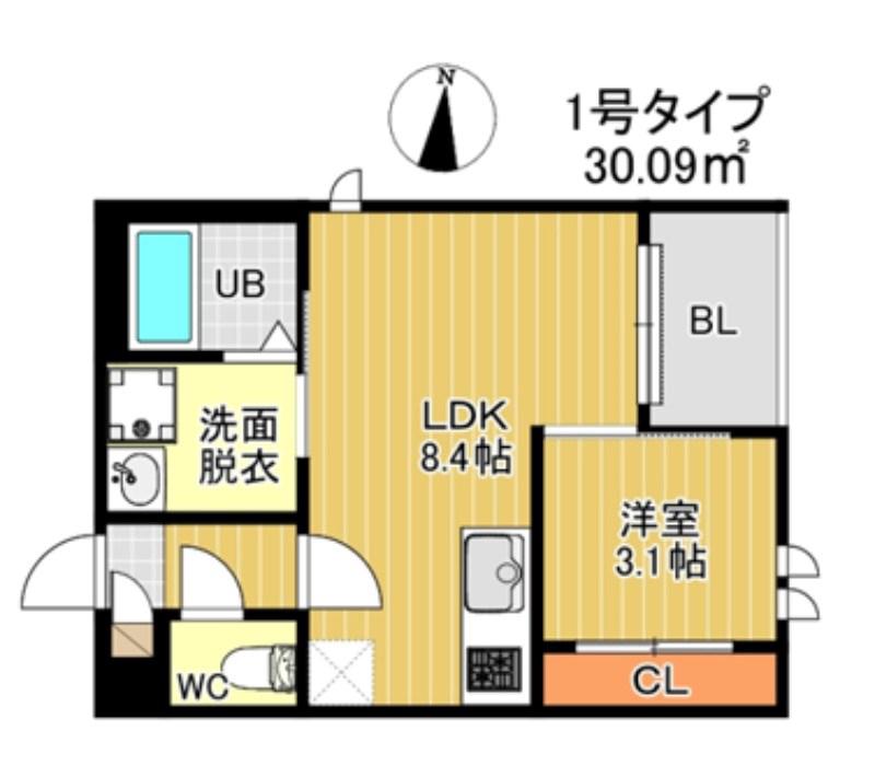 REGALEST NEXUS(1LDK/3階)の間取り写真