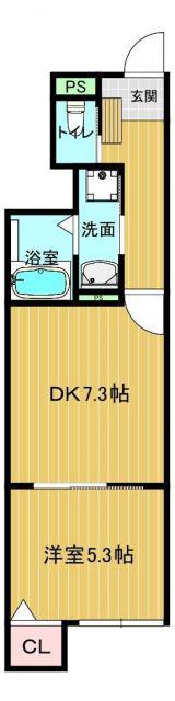 NATURAL PLAN(1DK/1階)の間取り写真