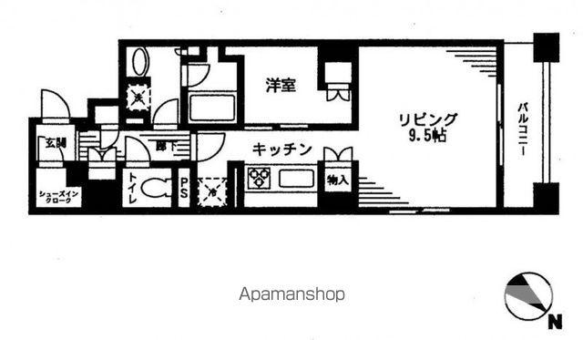 レジディア日本橋馬喰町(1LDK/9階)の間取り写真