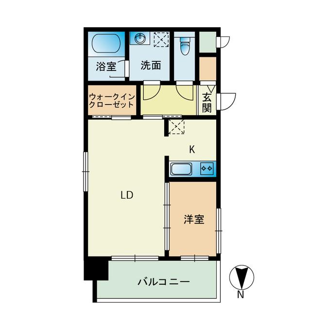 マジェスティ赤坂(1LDK/6階)の間取り写真