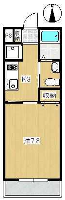 リヴェール(1K/3階)の間取り写真