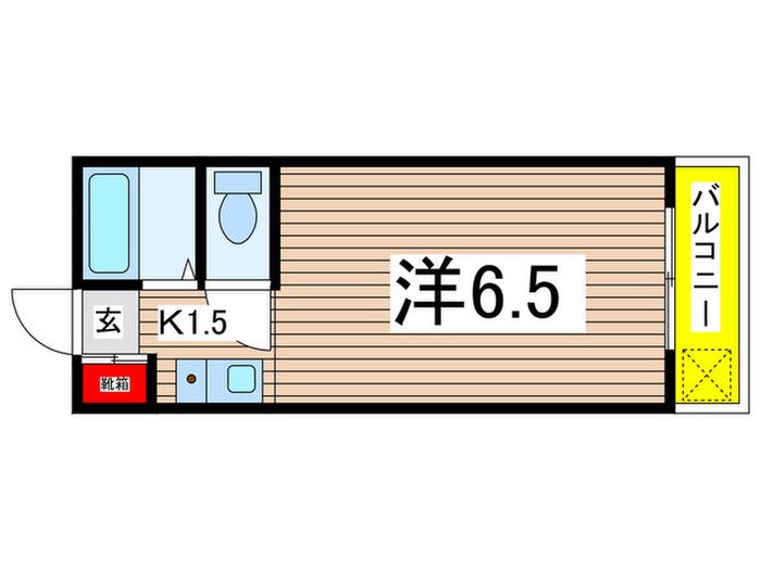 ゴールデンハイツ(1K/3階)の間取り写真