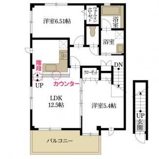 ピース・ソレイユ(2LDK/2階)の間取り写真